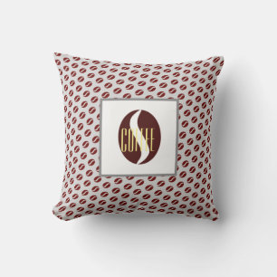 Coussin Taie d'oreiller avec motif de grains de café funky
