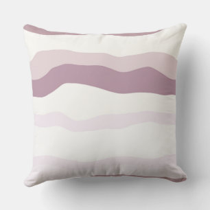 Coussin Tailles rose ondulées