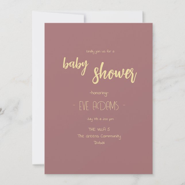 Coussin Talk Collection Baby shower Invitation (Devant)