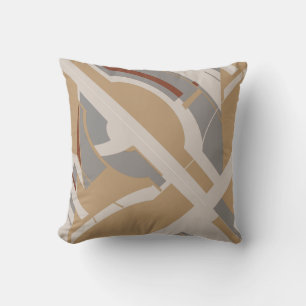 Coussin Tan Grey Taupe Diagonal MCM design
