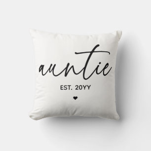 Coussin Tante Elégante Typographie Nouvelle Tante