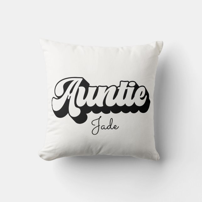 Coussin Tante et la tante Bestie Personalized svg (Recto)