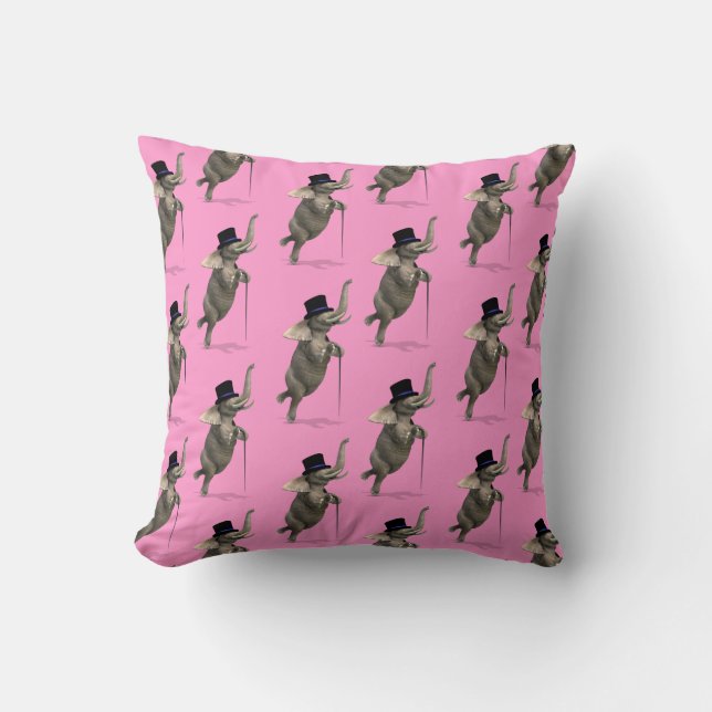 Coussin Tap Dancing Elephant (Recto)