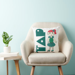 Coussin TAP Green Considérant Costume Tapdance Dance Ensei