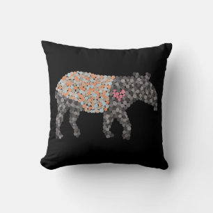 Coussin Tapir malais émaillé