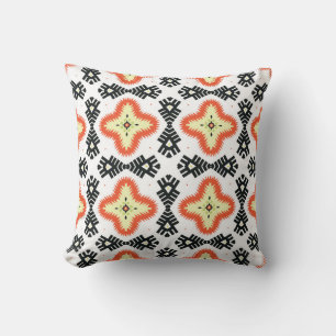 Coussin Tapis lumineux : Ornement aztèque ethnique