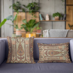 Coussin Tapis persan iranien antique vintage 