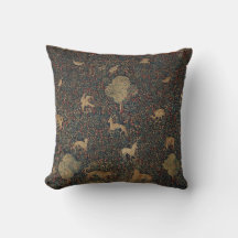 Tapisserie allegorique Millefleurs avec animaux