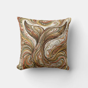 Coussin Tapisserie de plongée de queue de baleine – Art à