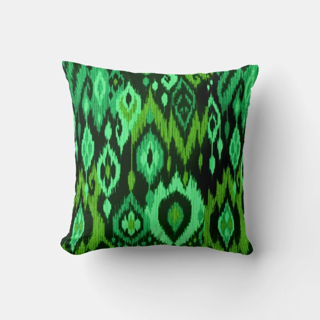 Coussin Tapisserie en bon état chic de tribal d'Ikat de (Recto)