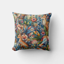 Tapisserie forestière enchantée de la faune et de 