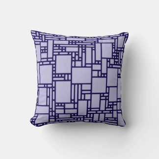 Coussin Tapisserie géométrique abstraite violet lavande mo
