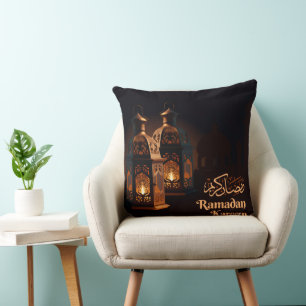 Coussin Tapisserie islamique Ramzan Mubarak avec des coule