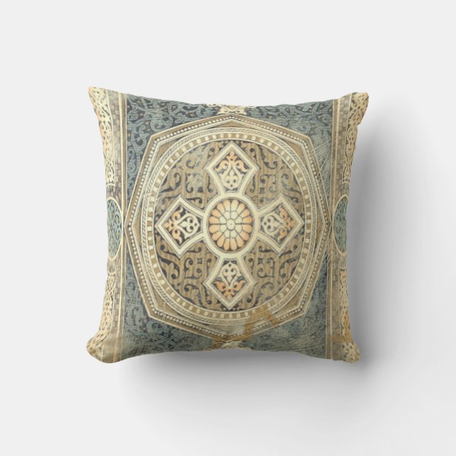 Coussin Tapisserie ornementale avec design géométrique orn (Recto)