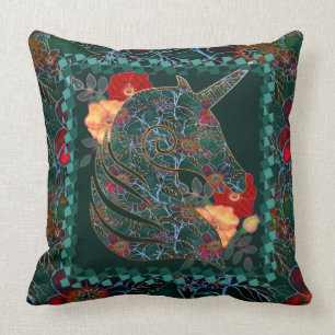 Coussin Tapisserie Unicorn