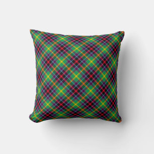 Coussin Tartan à oreiller à lancer Plaid