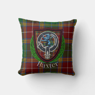 Coussin Tartan de la Branche Écossaise Baxter Crest