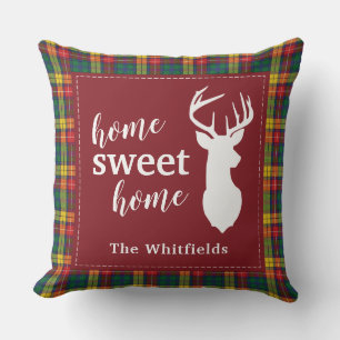 Coussin Tartan de Noël personnalisé Clan Buchanan Plaid