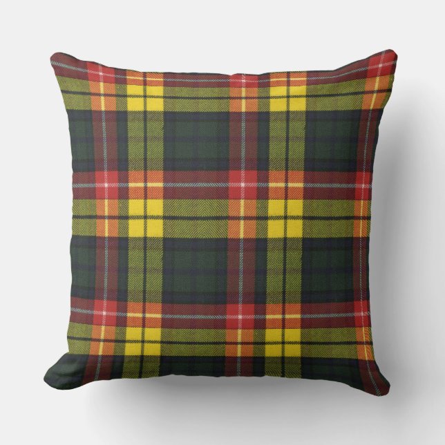Coussin Tartan écossais d'origine moderne de Buchanan (Recto)