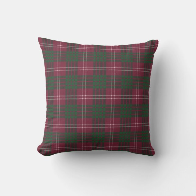 Coussin Tartan écossais original de Crawford (Recto)