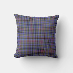 Coussin Tartan écossais Pâte, violets et tonneaux