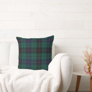 Coussin Tartan écossais traditionnel du Clan Davidson