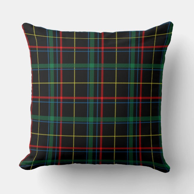 coussin tartan plaid (Recto)
