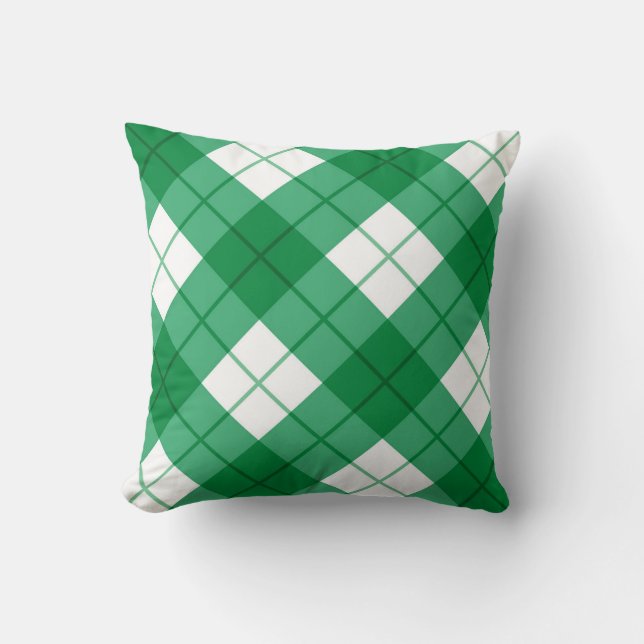 Coussin Tartan Plaid Jeu D'Oreillers (Recto)
