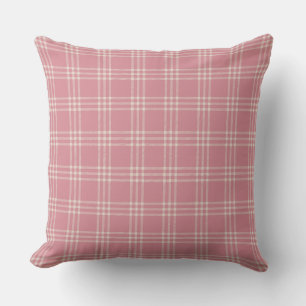 Coussin Tartan rose Dusty Motif