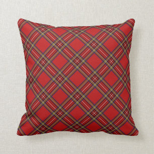Coussin Tartan rouge