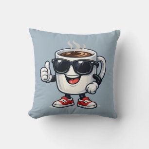 Coussin Tasse de café survoltée