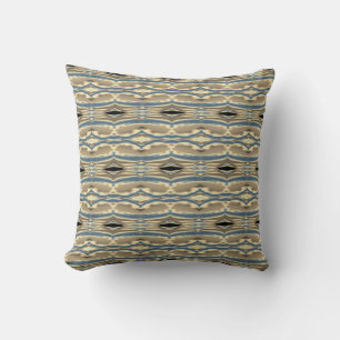 Coussin Taupe Ardoise Bleu Beige Sud-Ouest Look Petits car