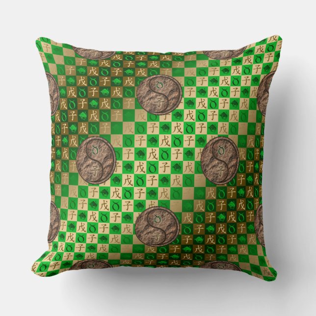 Coussin Taureau & Rat de Terre (Recto)