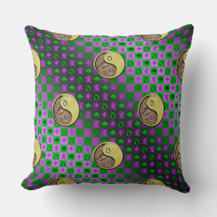 Coussin Taureau & Sanglier de Métal