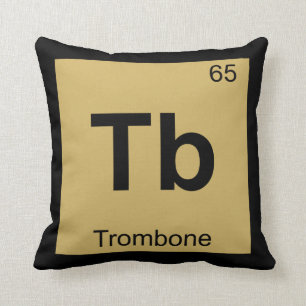 Coussin Tb - Tableau périodique de la chimie de la musiqu
