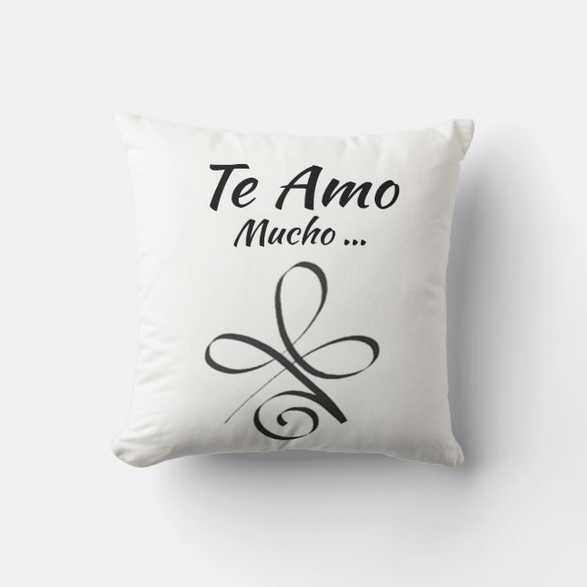 Coussin Te Amo Mucho (Coussin) (Recto)