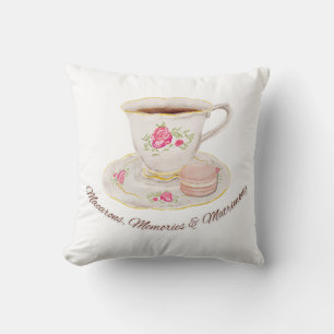 Coussin Tea Party Élégante Fête des mariées Bachelorette