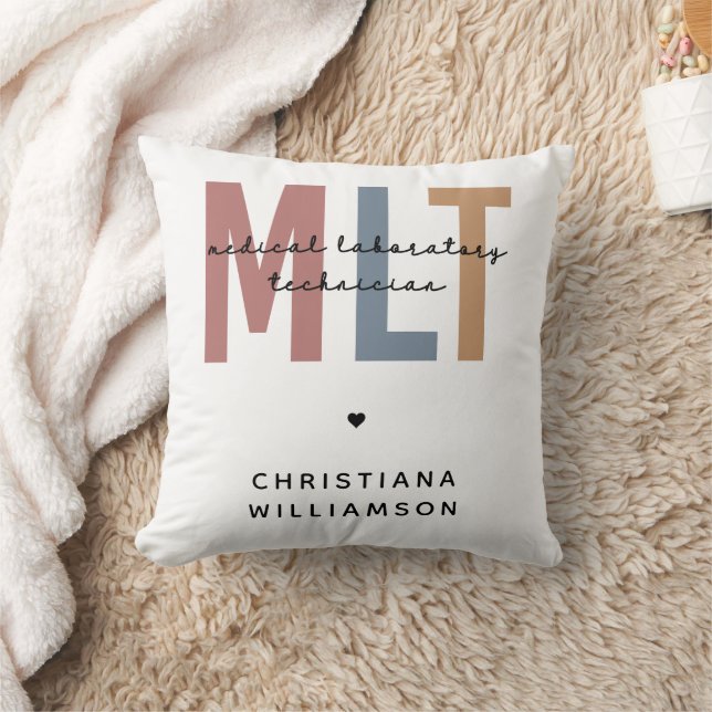 Coussin Technicien de laboratoire Médicale MLT personnalis (Couverture)