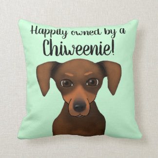 Coussin Teckel heureusement possédé mignon de chiwawa de