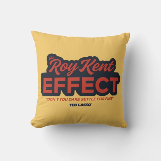 Coussin Ted Lasso | Graphique de typographie de l'effet Ro (Recto)