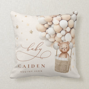 Coussin Teddy Bear Genre Neutre Baby shower Nursery Cadeau