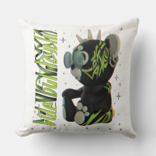 Coussin Teddy Bear x mignon Bear Graffiti x Sad Bear Stree