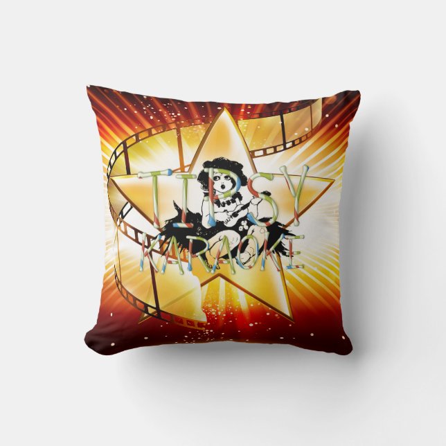 Coussin TEE Chanson Karaoke Ivre (Recto)