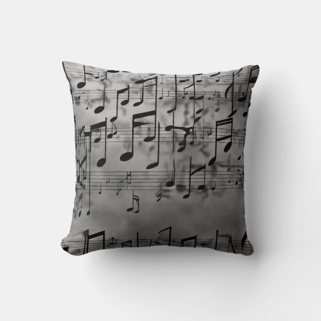 Coussin teintes harmonieuses : Mode inspirée de la musique (Recto)