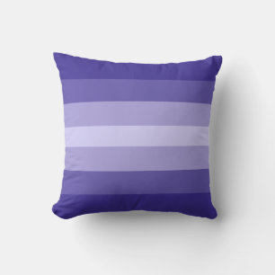 Coussin Teintes rayées de bleu pervenche moderne