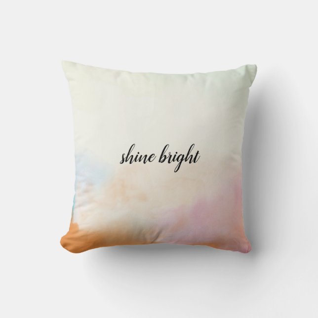 Coussin Teinture à tarte rose orange rose (Recto)