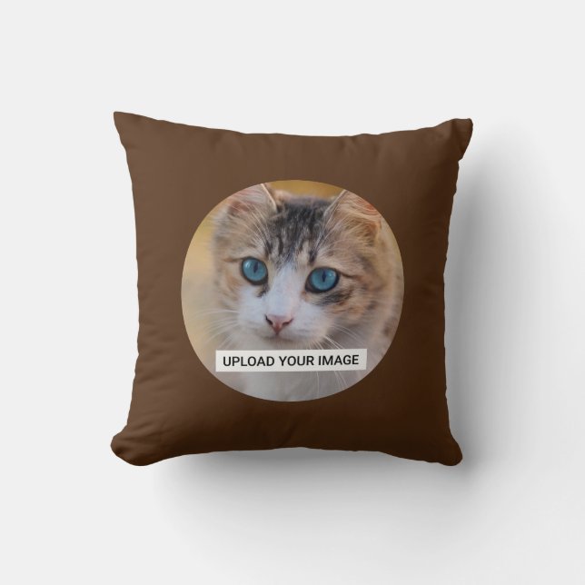 Coussin Téléchargez votre photo Cute Cat (Recto)