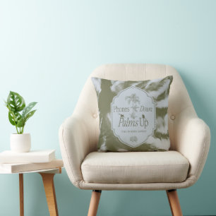 Coussin Téléphones Vers Le Bas, Palmiers Vers Le Haut - Le