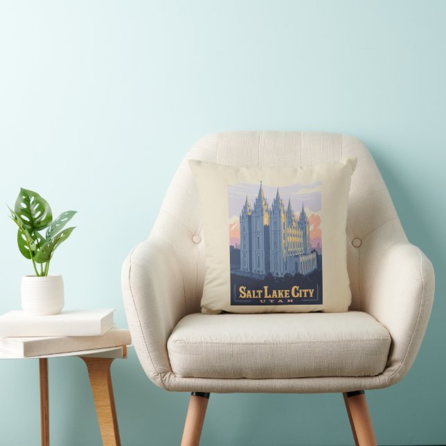 Coussin Temple de Salt Lake | Salt Lake City, Utah (Chaise)