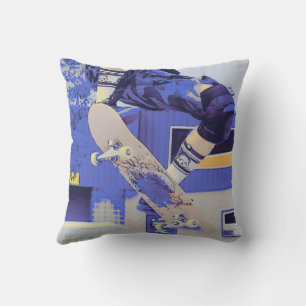 Coussin Temps d'antenne - Skateboarder